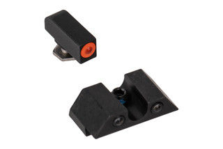 Night Fision Tritium Night Sight Set for GLOCK 42/43/43X with u notch rear has an orange ring front sight